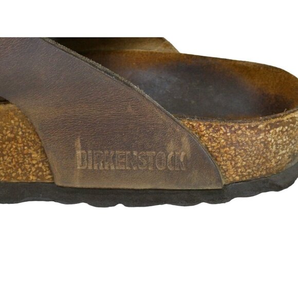 Birkenstock Gizeh Brown Leather Sandals‎ Size 37 beach boho - Picture 3 of 10